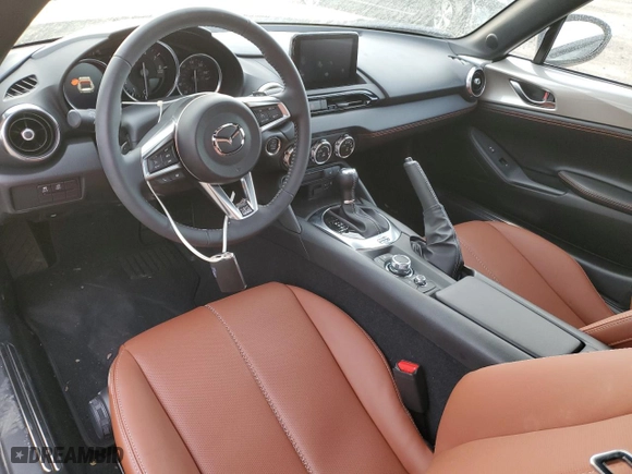 2023 Mazda MX-5 Miata RF Grand Touring with VIN JM1NDAM71P0559767, listed as a Copart auction lot 37750464 with 393 mi miles. Bid and sale history available at carsss.com. Image 8.