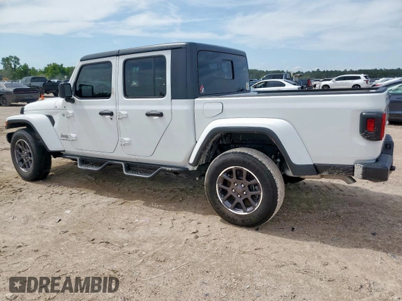 2023 Jeep Gladiator Overland z VIN 1C6HJTFG0PL514615, wystawiony jako Copart lot #57795945 z przebiegiem 32 427 mil mil oraz Czysty tytuł • Clean title. Historia ofert i sprzedaży dostępna na DreamBid. Obrazek 2.