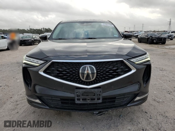 2022 Acura MDX w/Technology Package with VIN 5J8YE1H45NL005042, listed as a Copart auction lot 51951705 with 38,900 mi miles and Salvage Title. Bid and sale history available at carsss.com. Image 5.
