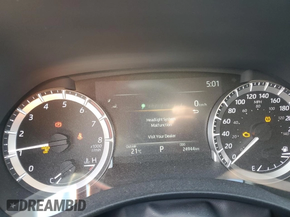 2023 Toyota Highlander L with VIN 5TDKDRBH0PS527435, listed as a Copart auction lot 55776425 with 24,944 mi miles and Salvage title. Bid and sale history available at DreamBid. Image 9.