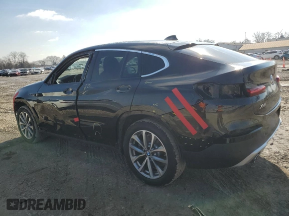 2019 BMW X4 xDrive30i with VIN 5UXUJ3C50KLG54412, listed as a Copart auction lot 43918025 with 83,106 mi miles and Salvage Title. Bid and sale history available at carsss.com. Image 2.