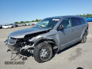 2015 Dodge Journey American Value with VIN 3C4PDCABXFT712192, listed as a Copart auction lot 55680975 with 104,579 mi miles and Salvage Title. Bid and sale history available at DreamBid. Image 1.