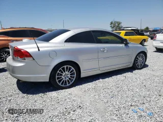 2008 Volvo C70 with VIN YV1MC67218J049615, listed as a Copart auction lot 53658665 with 195,149 mi miles and Salvage Title. Bid and sale history available at carsss.com. Image 3.