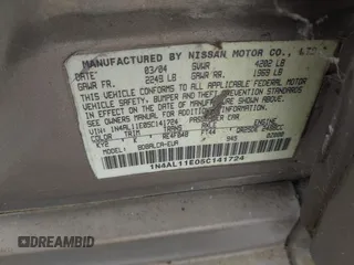 2005 Nissan Altima 2.5 z VIN 1N4AL11E05C141724, wystawiony jako IAAI lot #42482284 z przebiegiem 166 296 mil mil oraz . Historia ofert i sprzedaży dostępna na DreamBid. Obrazek 9.