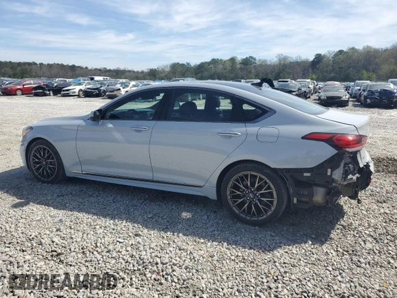 2019 Genesis G80 3.8L with VIN KMHGN4JE5KU290938, listed as a Copart auction lot 49479885 with 35,370 mi miles and Salvage Title. Bid and sale history available at carsss.com. Image 2.