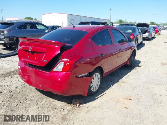 2014 Nissan Versa SV with VIN 3N1CN7AP3EL847465, listed as a IAAI auction lot 41988411 with 128,773 mi miles. Bid and sale history available at carsss.com. Image 4.