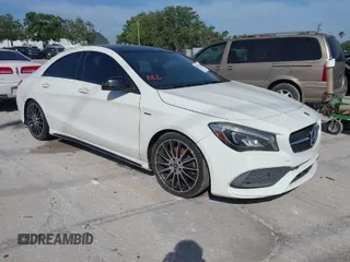 2018 Mercedes-Benz CLA with VIN WDDSJ4EB6JN522374, listed as a IAAI auction lot 42074130 with 109,921 mi miles. Bid and sale history available at carsss.com. Image 1.