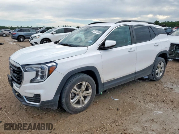 2022 GMC Terrain SLE with VIN 3GKALMEVXNL108812, listed as a Copart auction lot 59714845 with 69,212 mi miles and Salvage title. Bid and sale history available at DreamBid. Image 1.