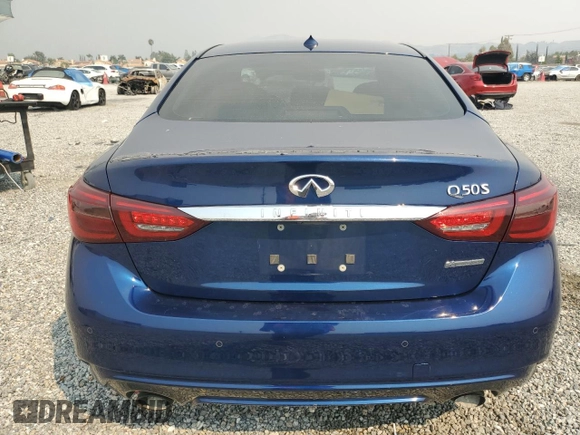2019 Infiniti Q50 3.0t Signature Edition with VIN JN1EV7APXKM540949, listed as a Copart auction lot 70799224 with 85,408 mi miles and Salvage Title. Bid and sale history available at carsss.com. Image 6.