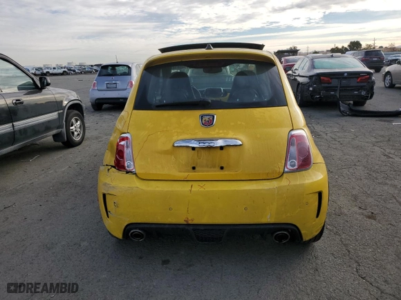 2017 FIAT 500 Abarth with VIN 3C3CFFFH3HT675355, listed as a Copart auction lot 81145414 with NaN miles and Salvage Title. Bid and sale history available at carsss.com. Image 6.