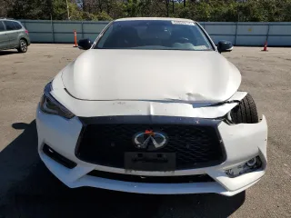 2021 Infiniti Q60 Red Sport 400 with VIN JN1FV7LL3MM560753, listed as a Copart auction lot 69859814 with 38,625 mi miles and Salvage title. Bid and sale history available at DreamBid. Image 5.