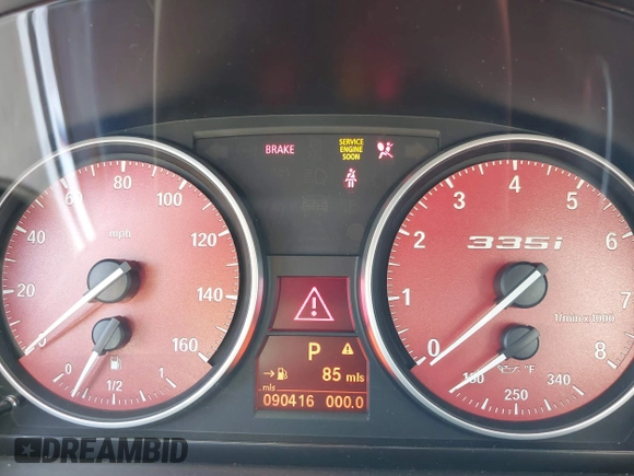 2013 BMW 3 Series 335i with VIN WBAKG7C58DJ437780, listed as a IAAI auction lot 42750777 with 90,416 mi miles and . Bid and sale history available at DreamBid. Image 7.