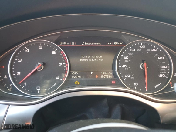 2013 Audi A6 2.0T Premium Plus with VIN WAUGFAFC2DN004044, listed as a Copart auction lot 89014045 with 156739 miles and Salvage Title. Bid and sale history available at carsss.com. Image 9.