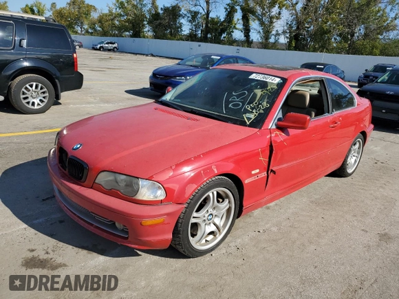 2003 BMW 3 Series 330Ci with VIN WBABN53433PH05151, listed as a Copart auction lot 72736014 with 186,513 mi miles and Clean Title. Bid and sale history available at carsss.com. Image 1.