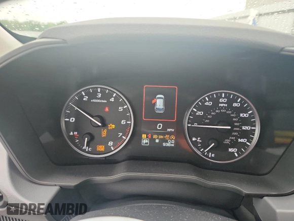 2024 Subaru Crosstrek Premium with VIN JF2GUADCXRH916410, listed as a Copart auction lot 58162605 with 938 mi miles and Salvage title. Bid and sale history available at DreamBid. Image 9.