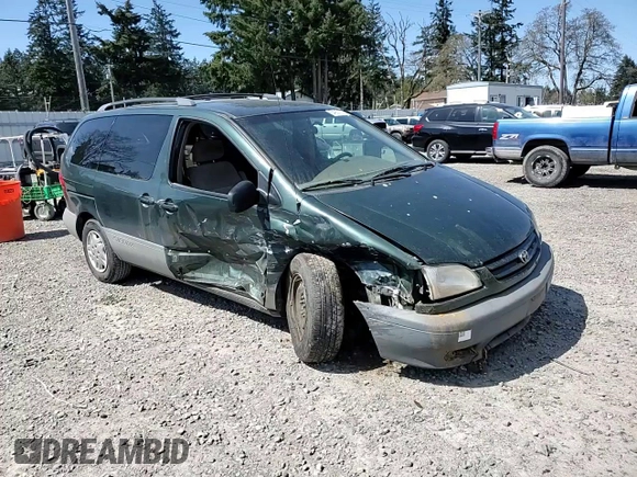 2001 Toyota Sienna LE with VIN 4T3ZF13C81U380901, listed as a Copart auction lot 54053615 with 194,910 mi miles and Salvage Title. Bid and sale history available at DreamBid. Image 14.