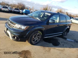 2015 Dodge Journey Crossroad with VIN 3C4PDCGBXFT711812, listed as a Copart auction lot 44866345 with 57,445 mi miles and Salvage title. Bid and sale history available at DreamBid. Image 1.