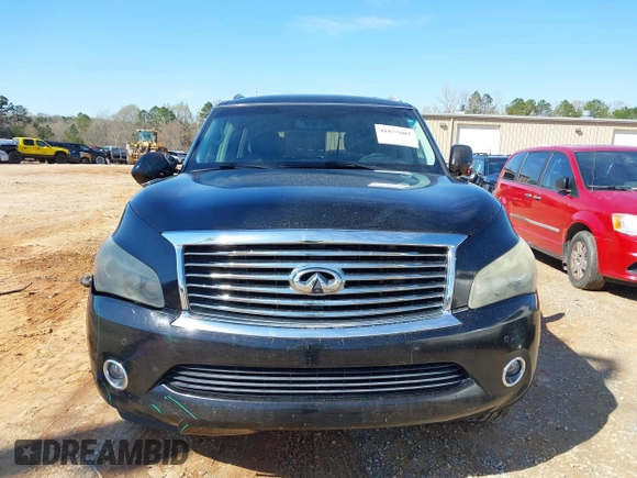 2011 Infiniti QX56 7-passenger with VIN JN8AZ2NF3B9503608, listed as a IAAI auction lot 41875603 with 215,051 mi miles. Bid and sale history available at carsss.com. Image 12.