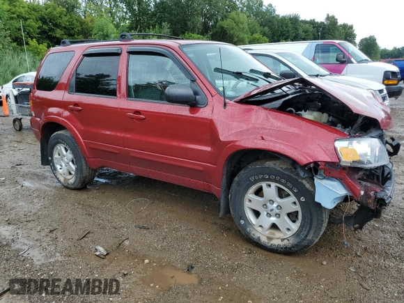 2007 Ford Escape Limited with VIN 1FMYU94137KB27088, listed as a Copart auction lot 64566404 with 0 mi miles and Non Repairable. Bid and sale history available at carsss.com. Image 4.
