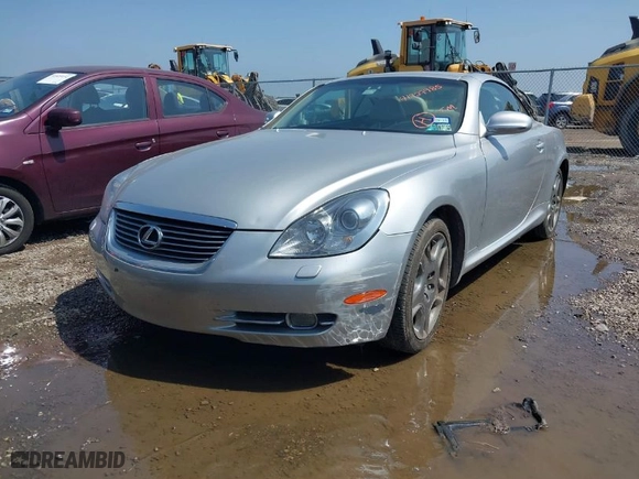2008 Lexus SC 430 with VIN JTHFN45YX89017962, listed as a IAAI auction lot 41927985 with NaN miles. Bid and sale history available at carsss.com. Image 2.