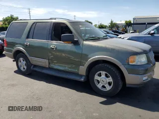 2003 Ford Expedition Eddie Bauer z VIN 1FMFU17L53LA57569, wystawiony jako Copart lot #57427235 z przebiegiem Nie podano mil oraz Szkoda całkowita • Salvage title. Historia ofert i sprzedaży dostępna na DreamBid. Obrazek 4.