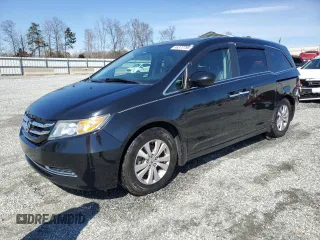 2014 Honda Odyssey EX-L with VIN 5FNRL5H64EB034147, listed as a Copart auction lot 46372795 with 156,720 mi miles and Salvage Title. Bid and sale history available at carsss.com. Image 1.