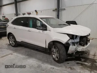 2017 Ford Edge Titanium with VIN 2FMPK4K94HBB52137, listed as a Copart auction lot 41884255 with 0 mi miles and Salvage Title. Bid and sale history available at carsss.com. Image 4.