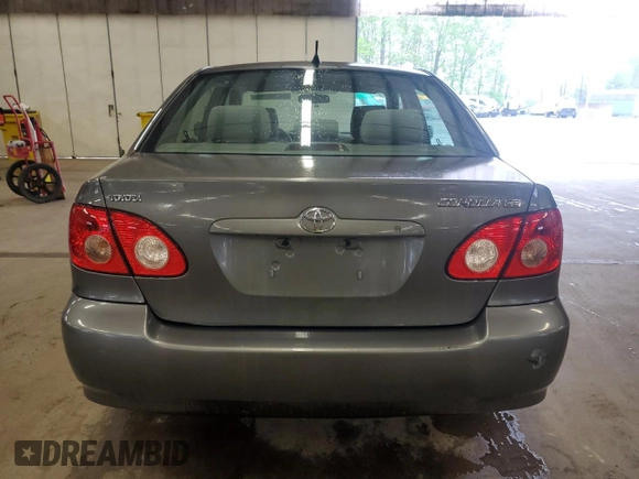 2005 Toyota Corolla CE with VIN 2T1BR32E65C378619, listed as a Copart auction lot 55856255 with 217,564 mi miles and Clean Title. Bid and sale history available at DreamBid. Image 6.