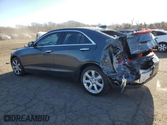 2015 Cadillac ATS Standard AWD with VIN 1G6AG5RX8F0135123, listed as a Copart auction lot 87646585 with 130,446 mi miles and Salvage title. Bid and sale history available at DreamBid. Image 2.