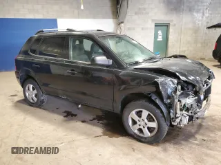 2007 Hyundai Tucson GLS with VIN KM8JM12B67U653377, listed as a Copart auction lot 52243225 with 203,440 mi miles and Salvage Title. Bid and sale history available at carsss.com. Image 4.