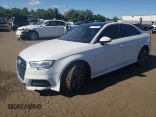 2018 Audi A3 Premium Plus with VIN WAUJ8GFF7J1018537, listed as a Copart auction lot 57245185 with 77,643 mi miles and Salvage title. Bid and sale history available at DreamBid. Image 1.