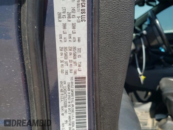 2020 Dodge Durango R/T с VIN 1C4SDHCT2LC153290, выставлен на аукционе Copart как лот 54187025 с пробегом 147 621 миль миль и Списание • Salvage title. История ставок и продаж доступна на DreamBid. Изображение 14.