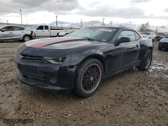 2014 Chevrolet Camaro LS with VIN 2G1FA1E33E9303702, listed as a Copart auction lot 42394495 with NaN miles and Salvage Title. Bid and sale history available at carsss.com. Image 1.