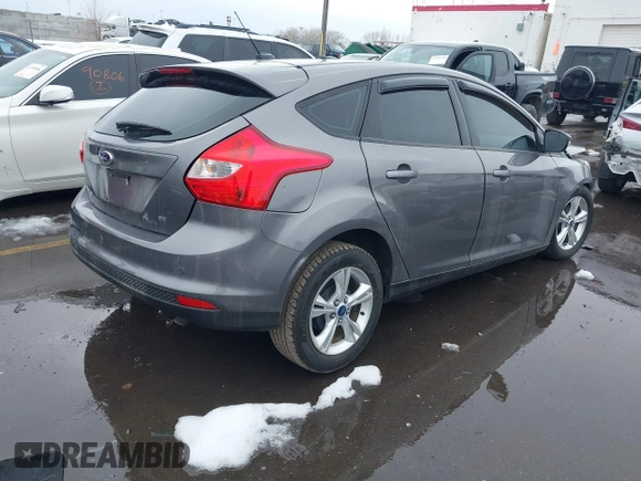 2014 Ford Focus SE with VIN 1FADP3K26EL178617, listed as a IAAI auction lot 41494087 with 72,198 mi miles. Bid and sale history available at carsss.com. Image 4.