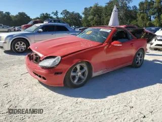 2002 Mercedes-Benz SLK-Class 3.2L with VIN WDBKK65F72F248313, listed as a Copart auction lot 76538554 with Not Provided miles and Salvage Title. Bid and sale history available at carsss.com. Image 1.