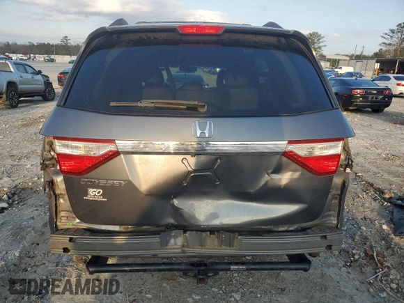 2011 Honda Odyssey EX-L with VIN 5FNRL5H68BB068345, listed as a Copart auction lot 44045635 with 181,164 mi miles and Salvage Title. Bid and sale history available at DreamBid. Image 6.