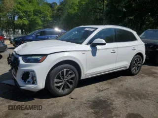 2023 Audi Q5 S line Premium Plus with VIN WA1EAAFY4P2058384, listed as a Copart auction lot 52145235 with 36,782 mi miles and Salvage title. Bid and sale history available at DreamBid. Image 1.