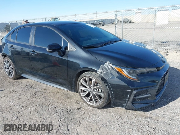 2022 Toyota Corolla SE with VIN 5YFS4MCE1NP109575, listed as a IAAI auction lot 41889417 with 53,517 mi miles. Bid and sale history available at carsss.com. Image 1.