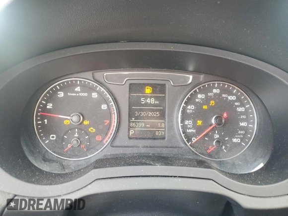 2017 Audi Q3 Premium with VIN WA1BCCFS8HR011341, listed as a Copart auction lot 63575795 with 86,399 mi miles and Clean title. Bid and sale history available at DreamBid. Image 9.