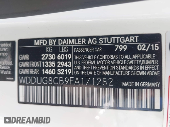 2015 Mercedes-Benz S 550 z VIN WDDUG8CB9FA171282, wystawiony jako IAAI lot #42096577 z przebiegiem 90 912 mil mil oraz . Historia ofert i sprzedaży dostępna na DreamBid. Obrazek 9.