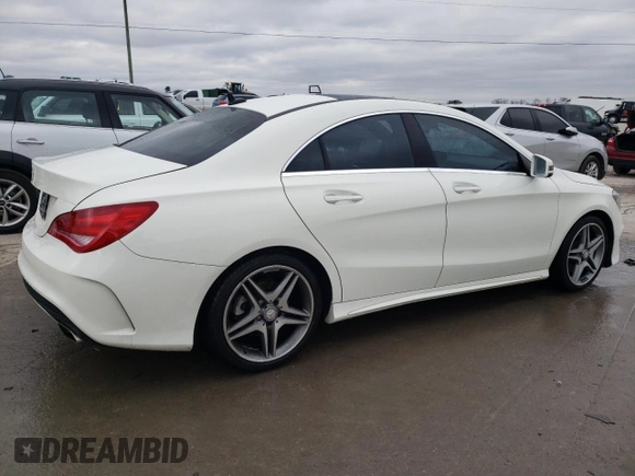 2015 Mercedes-Benz CLA 250 with VIN WDDSJ4GB6FN231541, listed as a Copart auction lot 37058254 with 49,266 mi miles and . Bid and sale history available at DreamBid. Image 3.