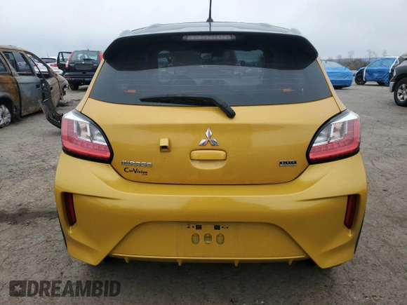 2023 Mitsubishi Mirage Black Edition с VIN ML32AWHJ7PH003272, выставлен на аукционе Copart как лот 52602675 с пробегом 26 712 миль миль и Списание • Salvage title. История ставок и продаж доступна на DreamBid. Изображение 6.