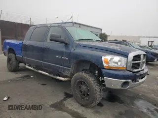 2006 Dodge 1500 SLT with VIN 3D7KS19D86G143805, listed as a Copart auction lot 87278274 with 205,335 mi miles and Salvage Title. Bid and sale history available at carsss.com. Image 4.