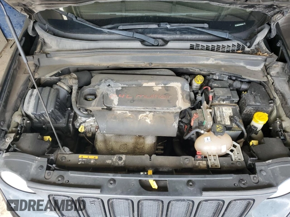 2017 Jeep Renegade Altitude with VIN ZACCJBBB0HPE64660, listed as a Copart auction lot 58768965 with 127,278 mi miles and Salvage title. Bid and sale history available at DreamBid. Image 12.