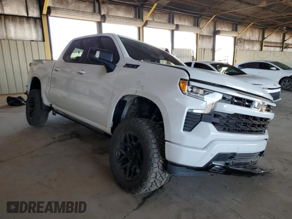 2024 Chevrolet Silverado 1500 RST with VIN 1GCUDEEDXRZ305674, listed as a Copart auction lot 44263935 with 4,228 mi miles and Salvage Title. Bid and sale history available at carsss.com. Image 4.