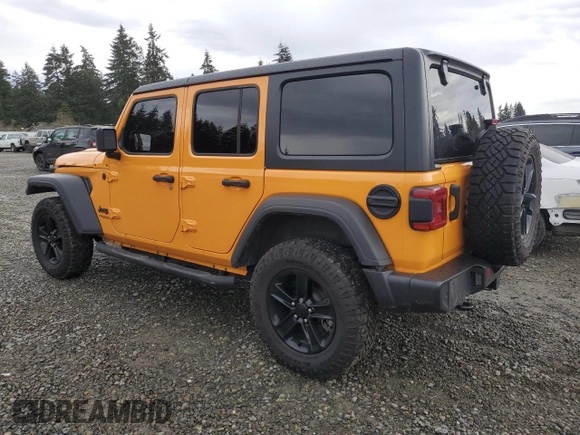 2021 Jeep Wrangler Unlimited Willys with VIN 1C4HJXDMXMW658305, listed as a Copart auction lot 85658534 with 65,653 mi miles and Salvage title. Bid and sale history available at DreamBid. Image 2.