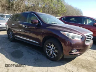 2014 Infiniti QX60 with VIN 5N1AL0MN3EC504335, listed as a Copart auction lot 46644225 with 164,544 mi miles and Salvage Title. Bid and sale history available at DreamBid. Image 4.