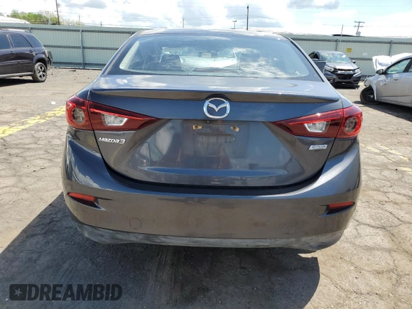 2016 Mazda 3 i Touring with VIN JM1BM1V72G1300331, listed as a Copart auction lot 55992655 with 75,937 mi miles and Salvage Title. Bid and sale history available at DreamBid. Image 6.