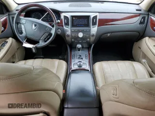 2011 Hyundai Equus Signature with VIN KMHGH4JF7BU038933, listed as a Copart auction lot 48356535 with 184,379 mi miles and Salvage title. Bid and sale history available at DreamBid. Image 8.