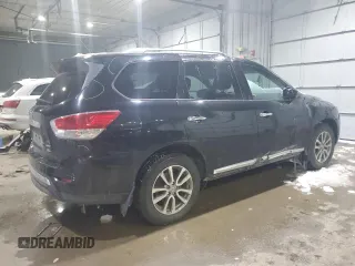 2016 Nissan Pathfinder SV with VIN 5N1AR2MM6GC619578, listed as a Copart auction lot 44746755 with 92,806 mi miles and Salvage Title. Bid and sale history available at carsss.com. Image 3.